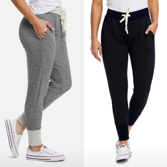 Pants - Bundle-of-2 French Terry Drawstring High Rise Joggers